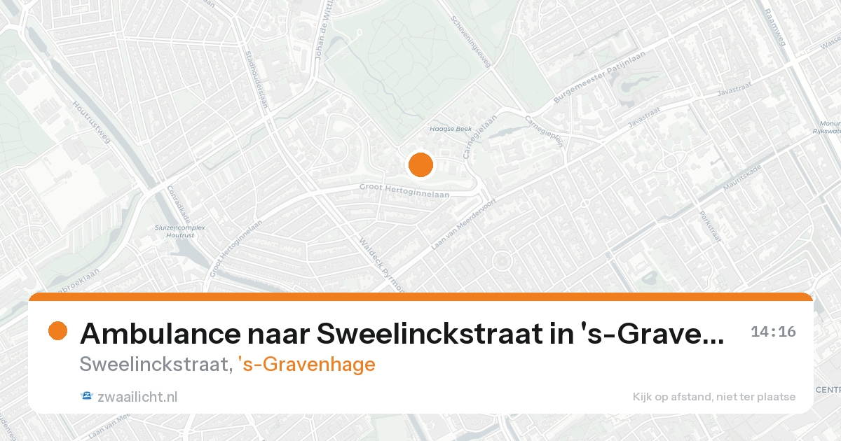 Ambulance naar Sweelinckstraat in 's-Gravenhage — 19 aug 2026