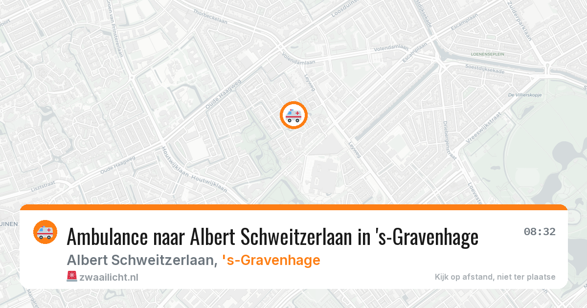 Ambulance naar Albert Schweitzerlaan in 's-Gravenhage — 24 mei 2026