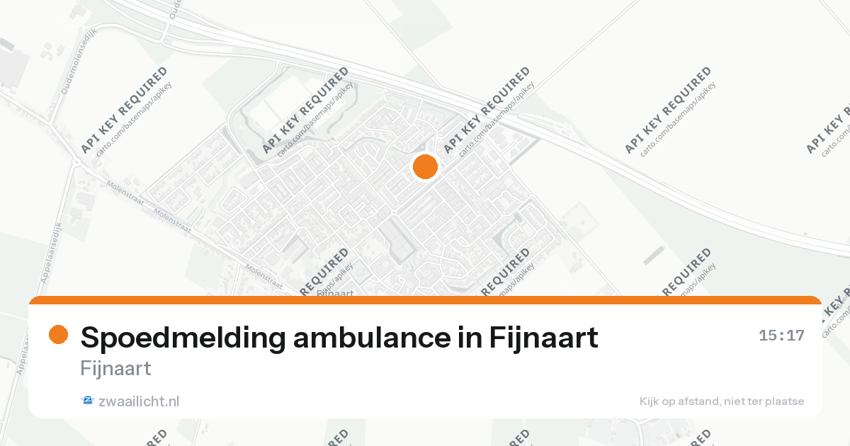Spoedmelding ambulance in Fijnaart — 26 aug 2026