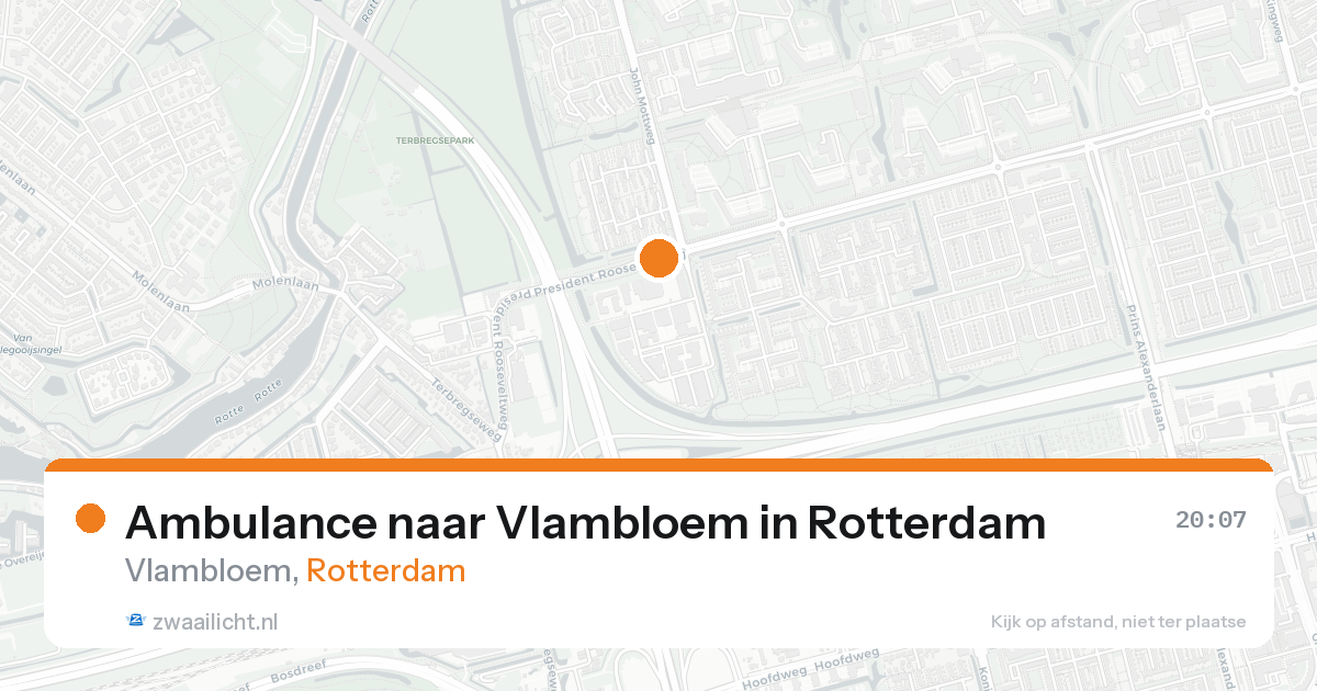 Ambulance naar Vlambloem in Rotterdam — 19 aug 2026