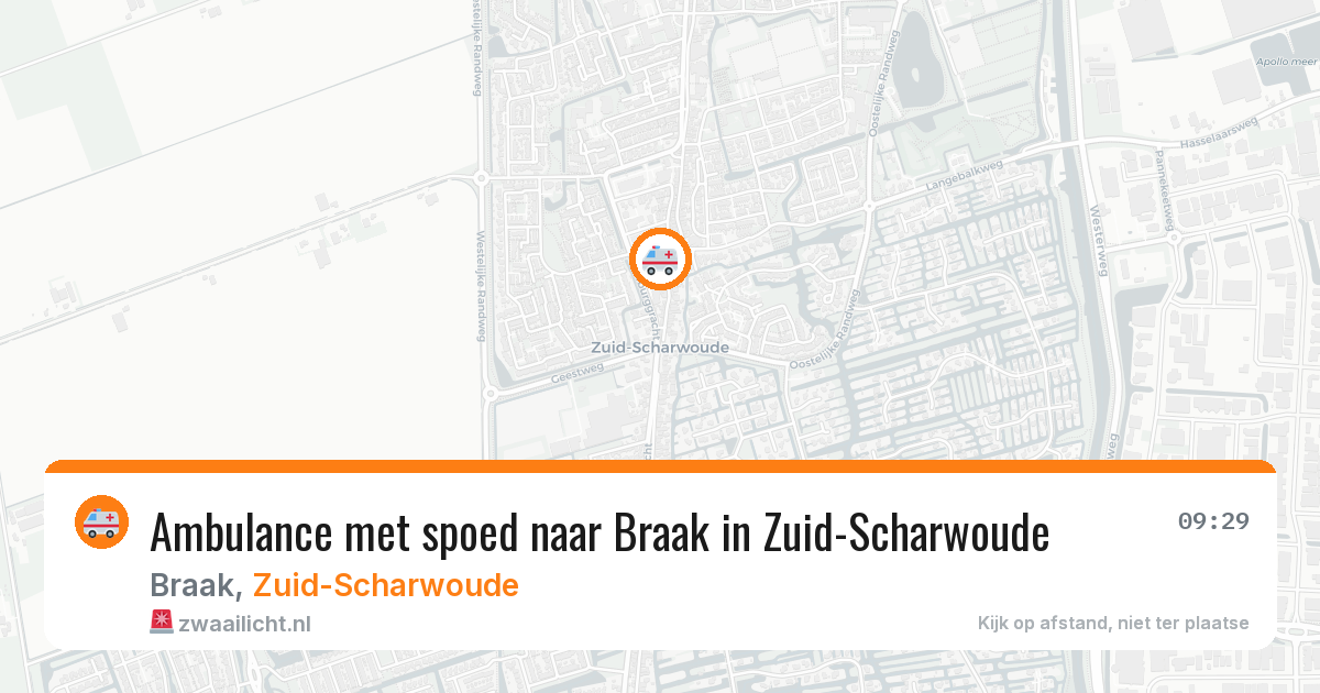 Ambulance met spoed naar Braak in Zuid-Scharwoude — 10 feb 2026