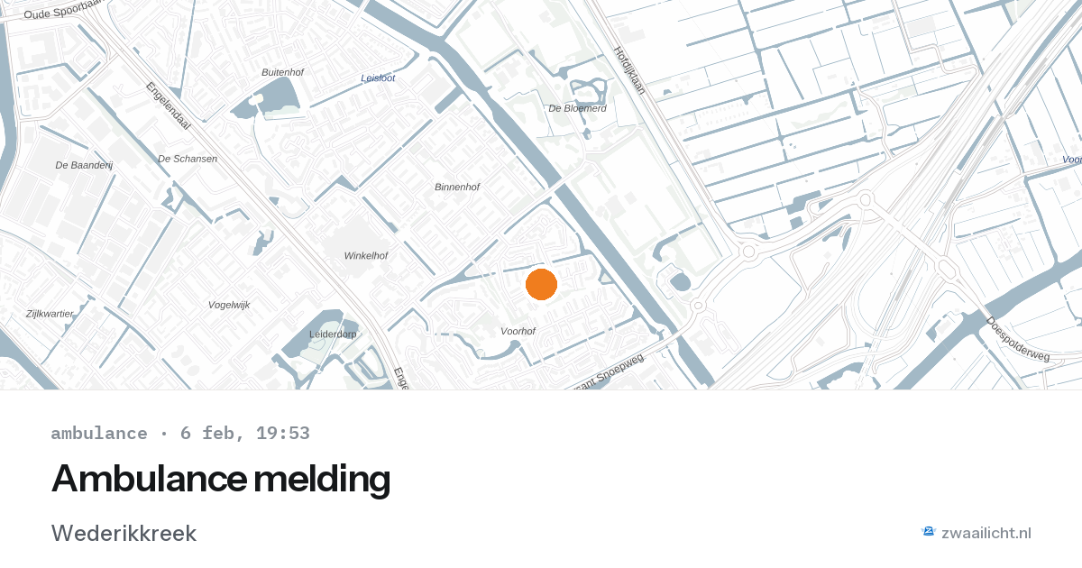 Ambulance melding — 6 feb 2026