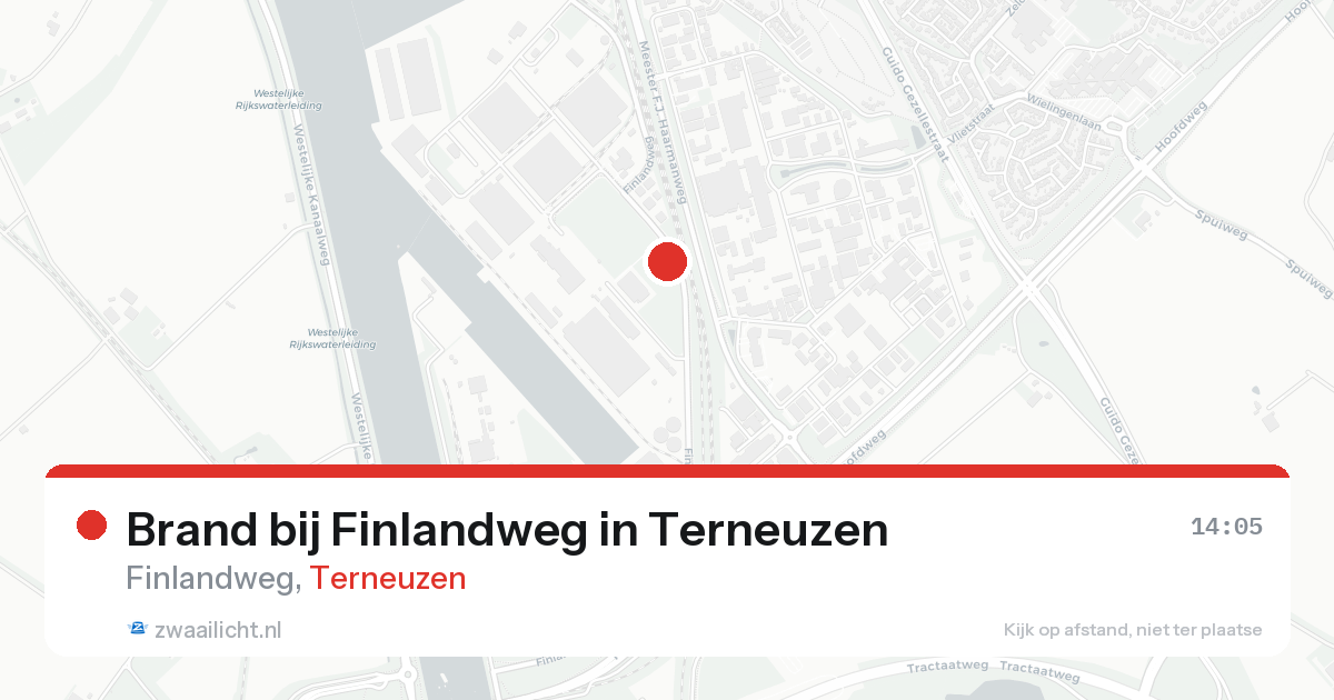 Brand bij Finlandweg in Terneuzen — 21 aug 2026
