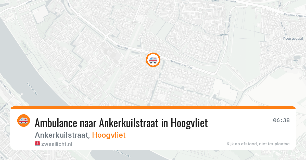Ambulance naar Ankerkuilstraat in Hoogvliet — 27 mrt 2026