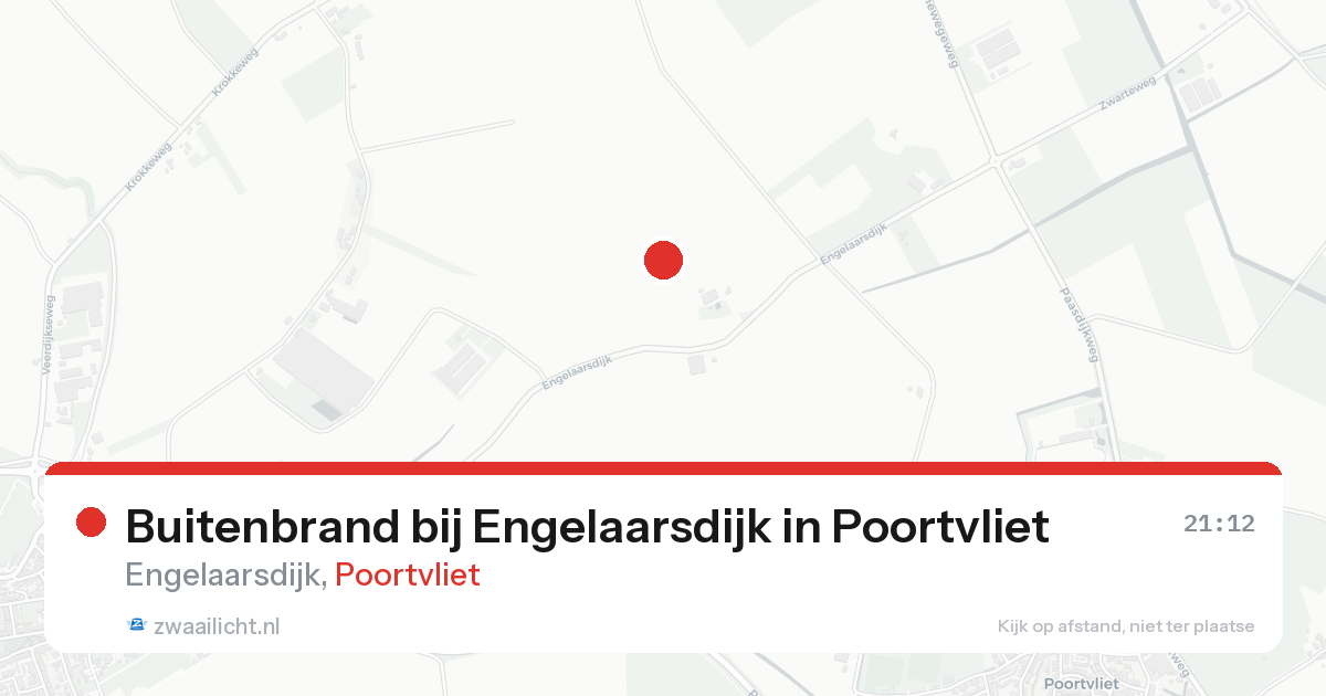 Buitenbrand bij Engelaarsdijk in Poortvliet — 24 aug 2026