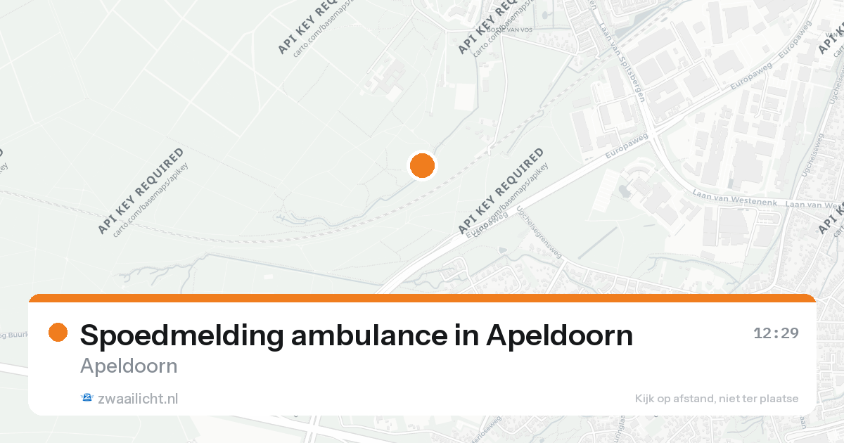 Spoedmelding ambulance in Apeldoorn — 26 aug 2026