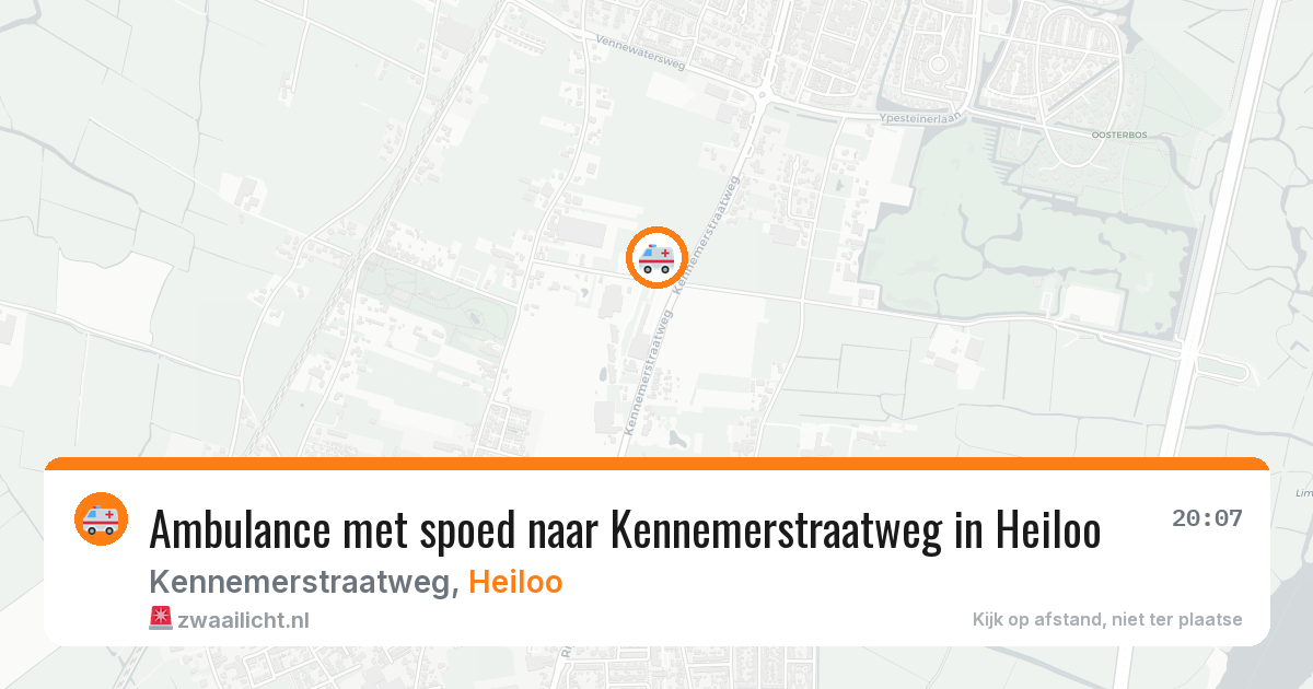 Ambulance met spoed naar Kennemerstraatweg in Heiloo — 23 jun 2026