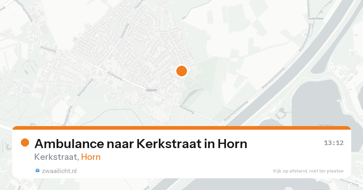 Ambulance naar Kerkstraat in Horn — 21 aug 2026