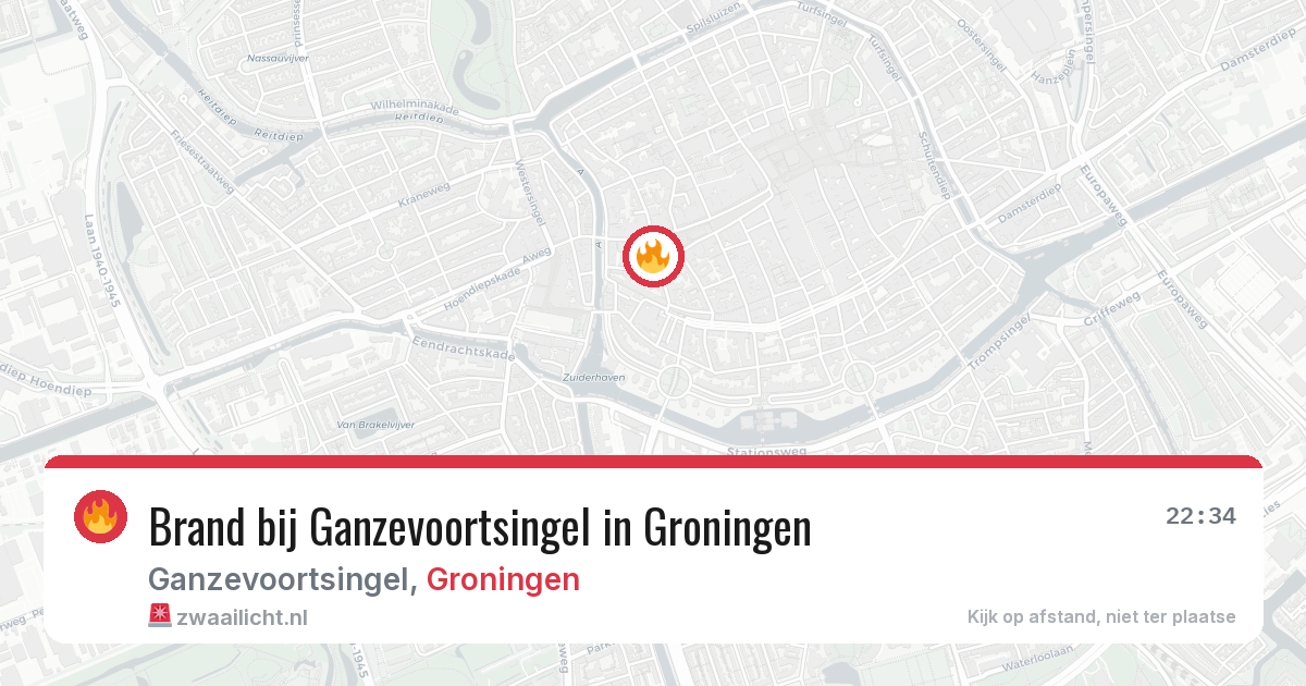 Brand bij Ganzevoortsingel in Groningen — 11 jun 2026