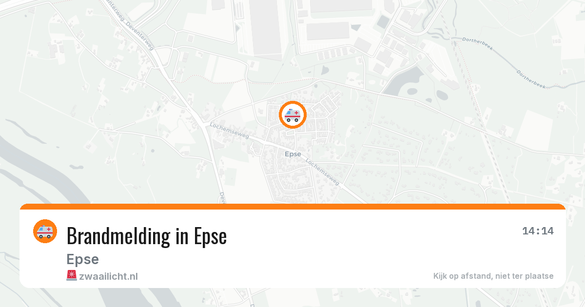 Brandmelding in Epse — 4 jun 2026