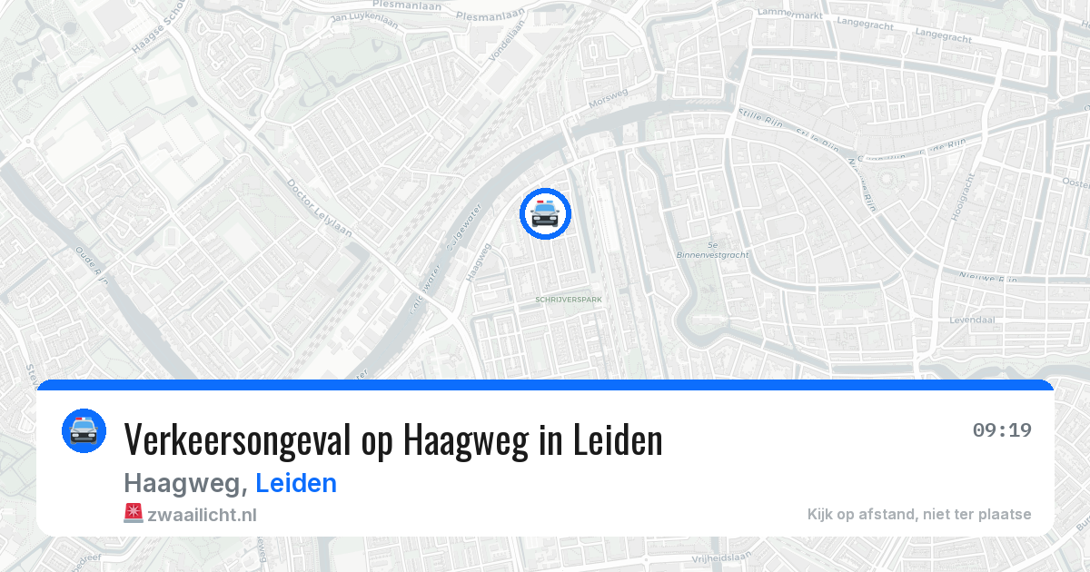Verkeersongeval op Haagweg in Leiden — 2 jul 2026