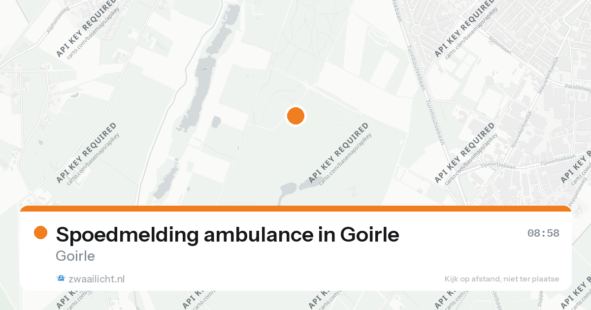 Spoedmelding ambulance in Goirle — 26 aug 2026