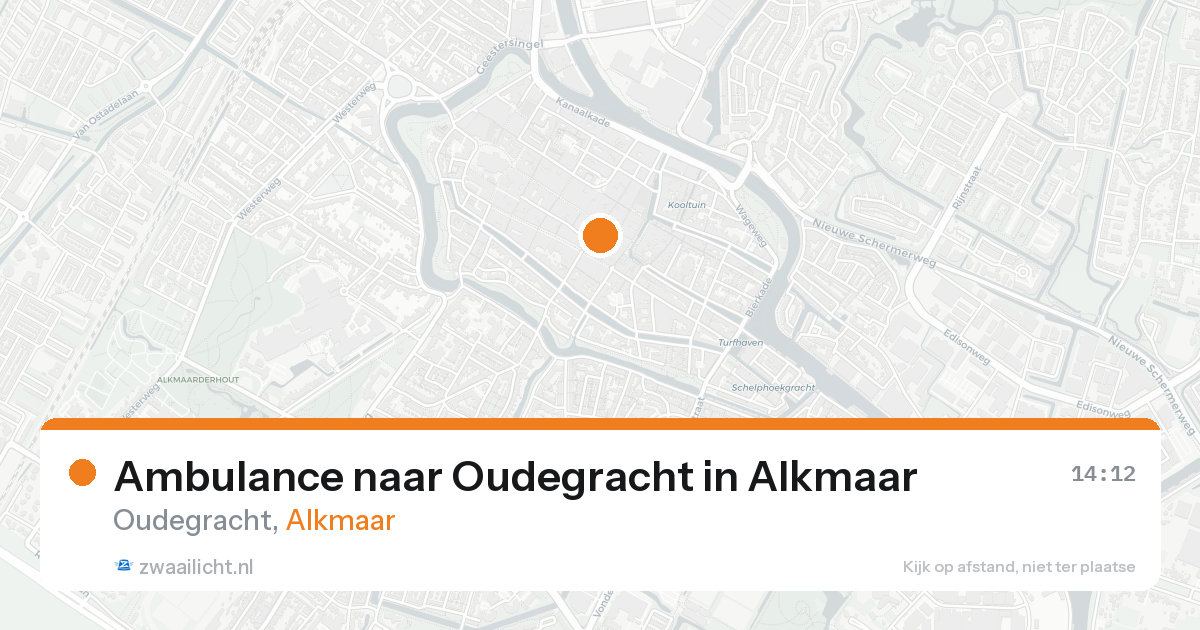 Ambulance naar Oudegracht in Alkmaar — 5 jun 2026