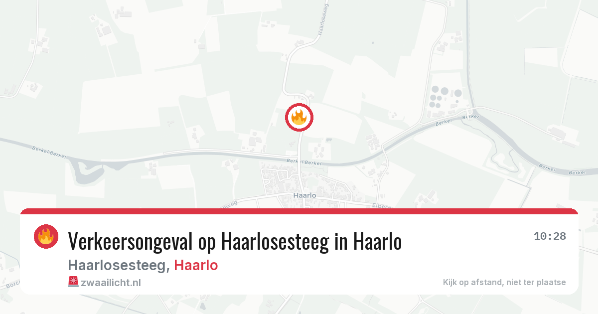 Verkeersongeval op Haarlosesteeg in Haarlo — 30 apr 2026