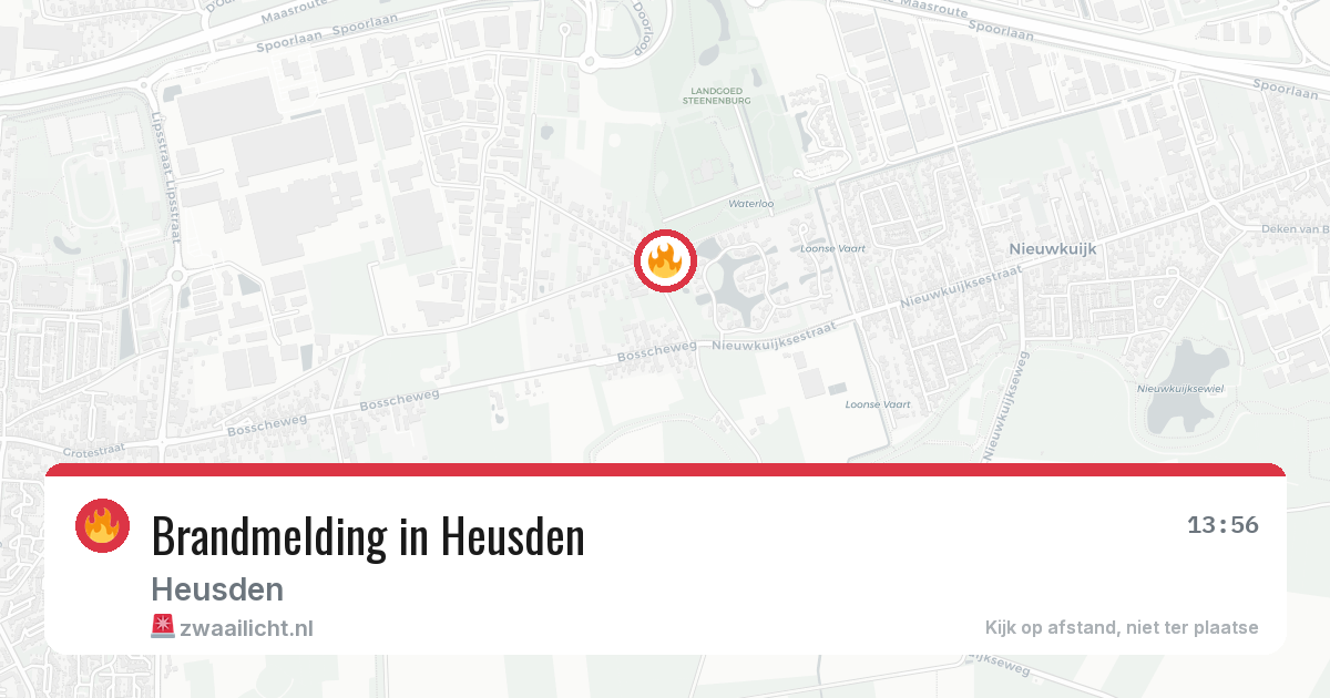 Brandmelding in Heusden — 18 mrt 2026