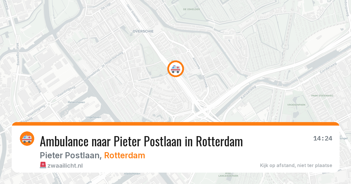Ambulance naar Pieter Postlaan in Rotterdam — 7 jun 2026