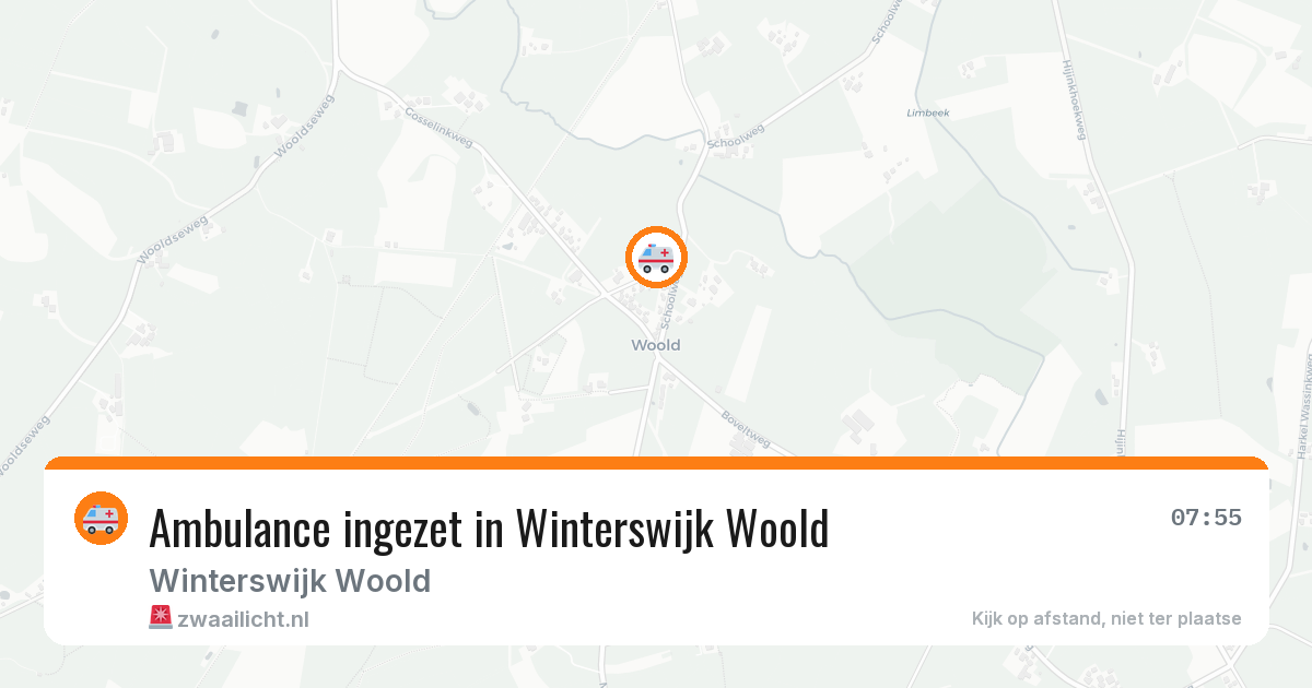 Ambulance ingezet in Winterswijk Woold — 27 jul 2026