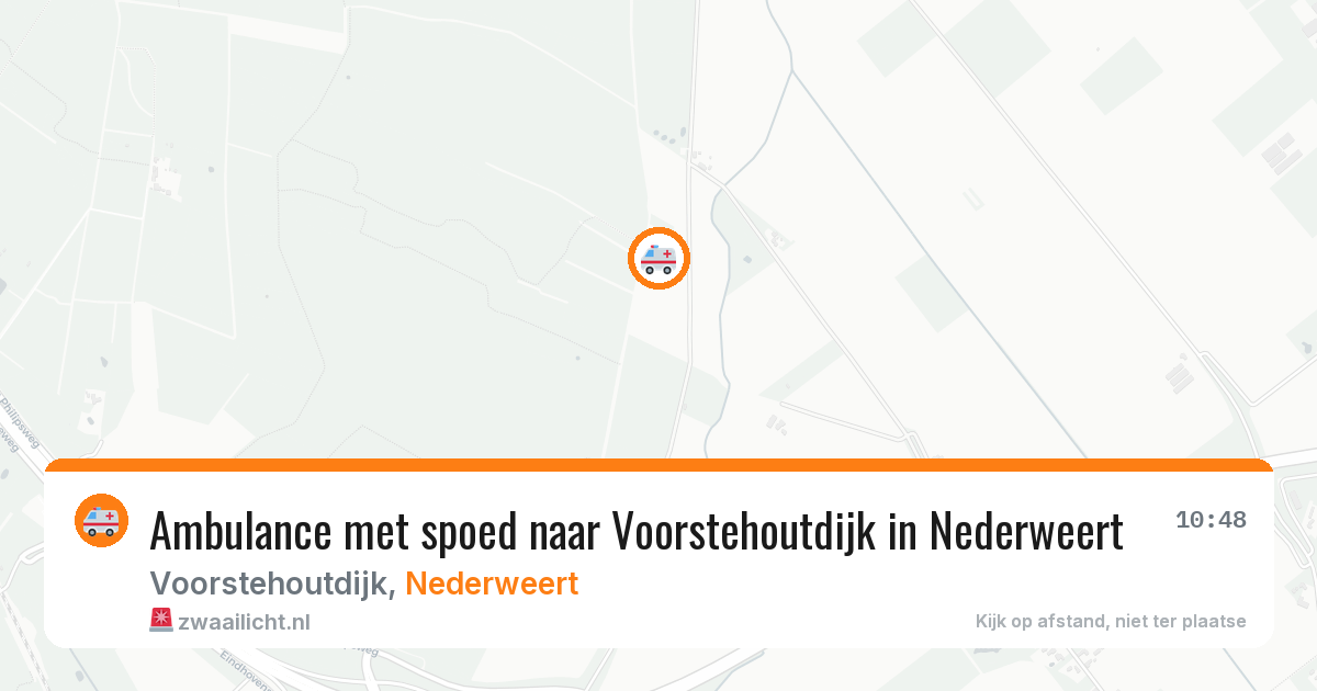 Ambulance met spoed naar Voorstehoutdijk in Nederweert — 7 aug 2026