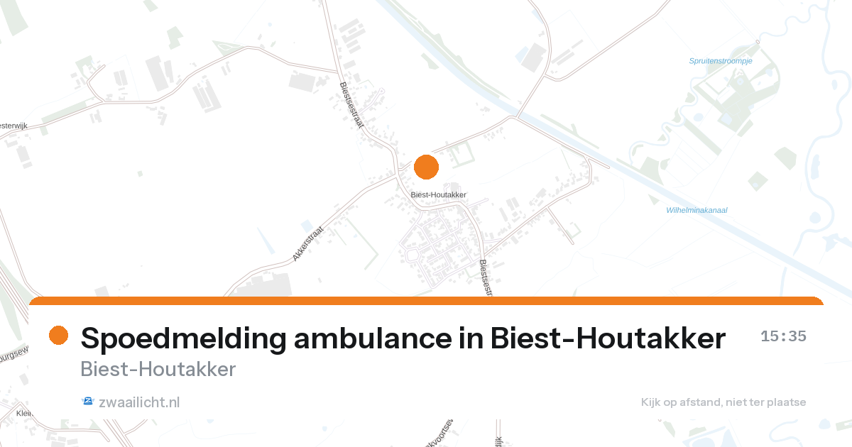 Spoedmelding ambulance in Biest-Houtakker — 21 aug 2026