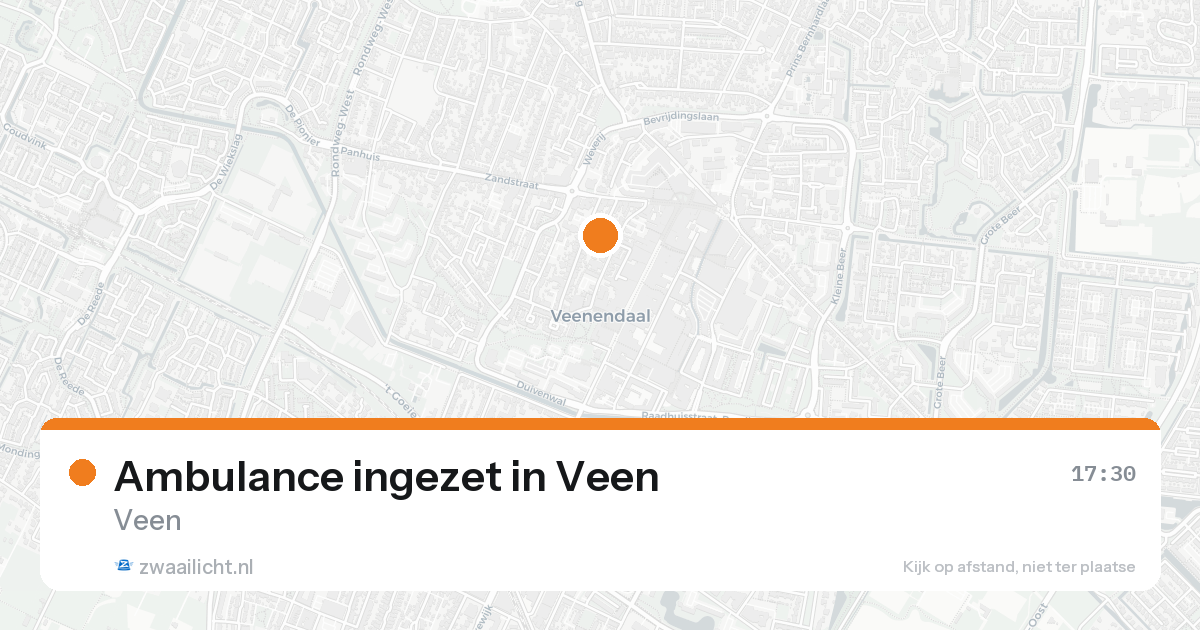 Ambulance ingezet in Veen — 30 jan 2026 | 🚨 Zwaailicht.nl