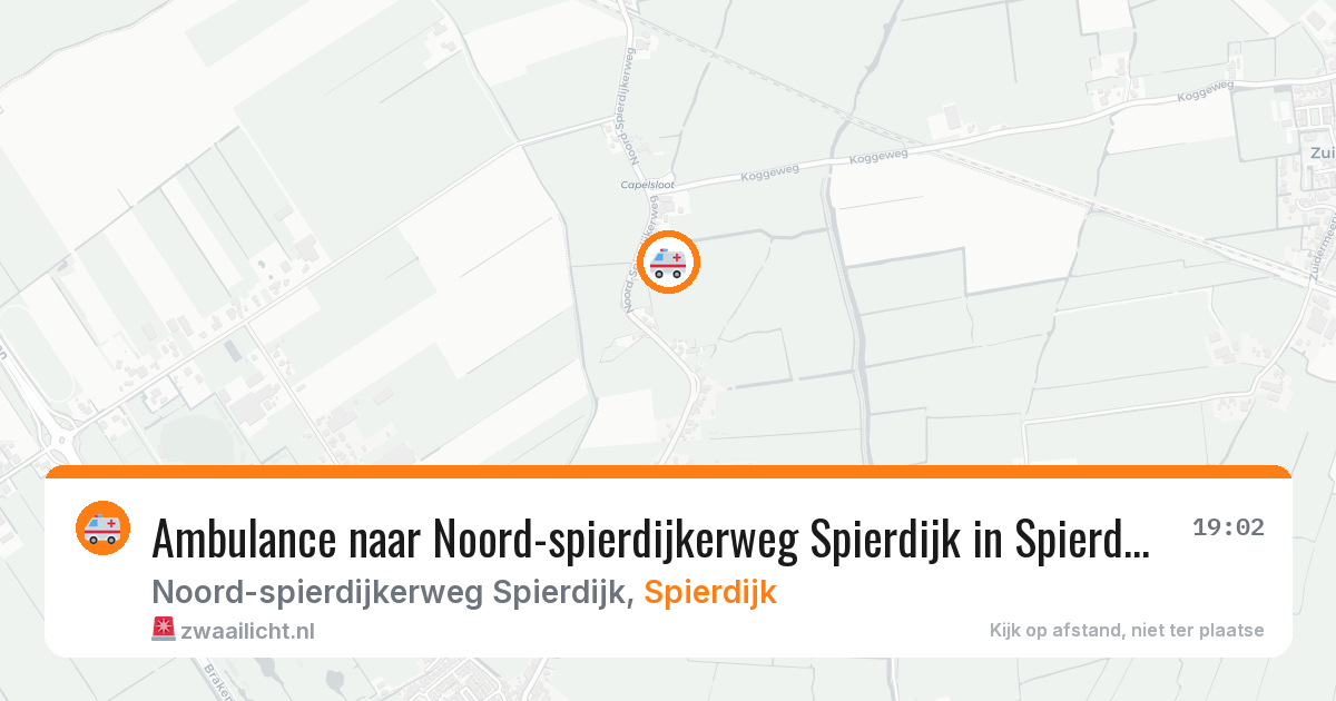Ambulance naar Noord-spierdijkerweg Spierdijk in Spierdijk — 16 mrt 2026