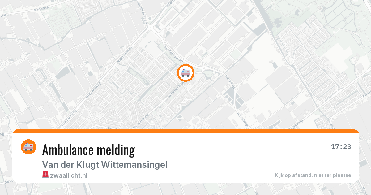 Ambulance melding — 5 aug 2026