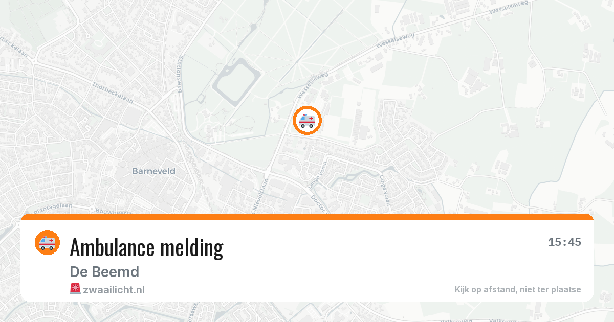 Ambulance melding — 29 jan 2026