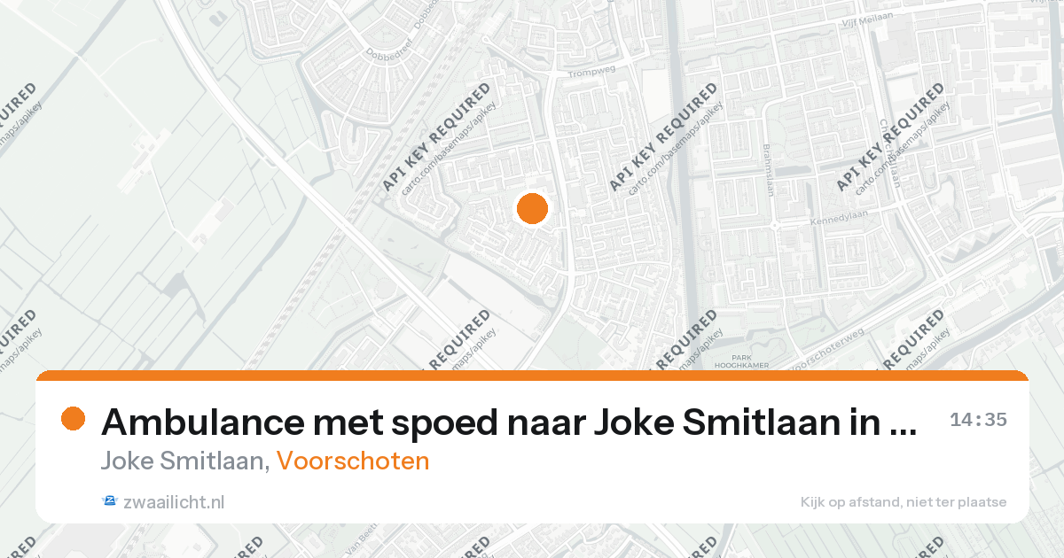 Ambulance met spoed naar Joke Smitlaan in Voorschoten — 1 mrt 2026