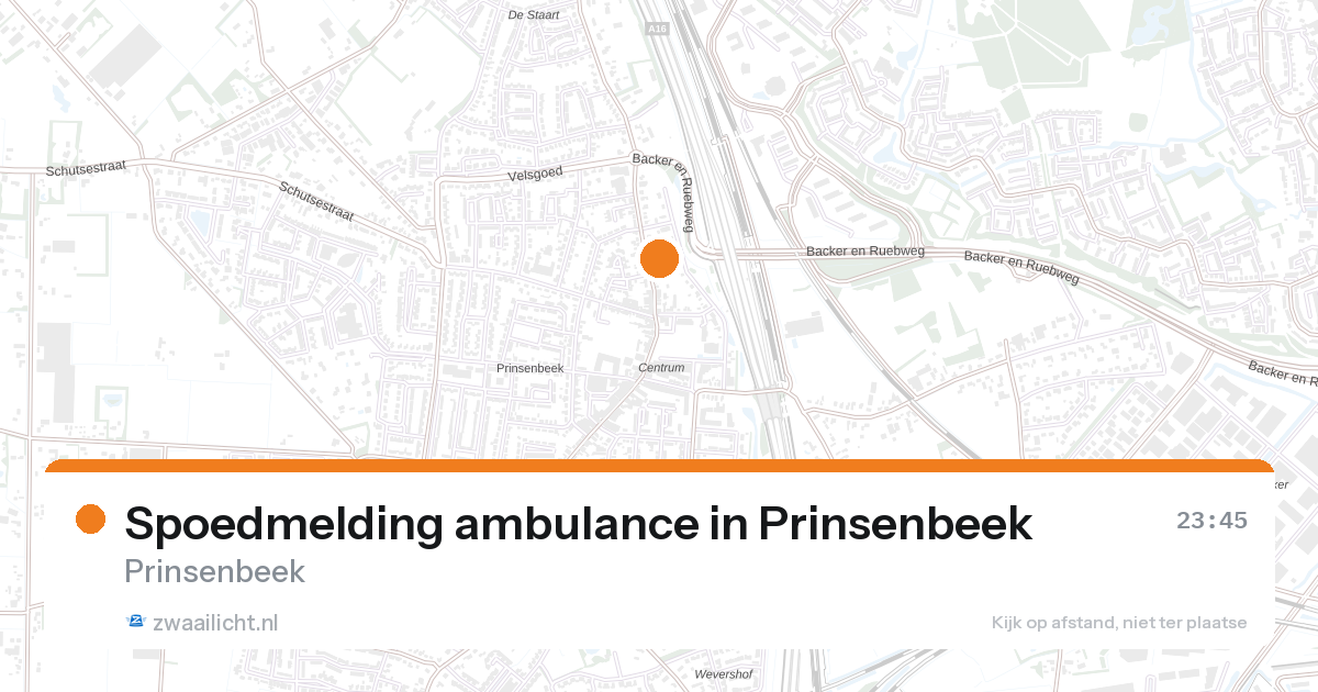 Spoedmelding ambulance in Prinsenbeek — 30 jun 2026