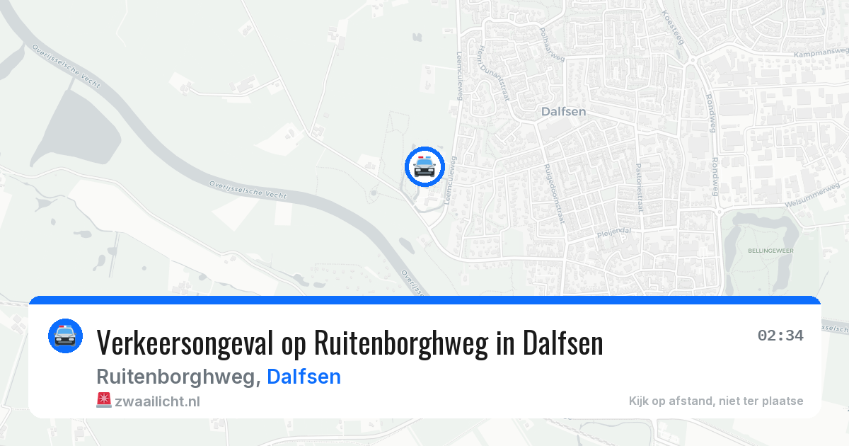 Verkeersongeval op Ruitenborghweg in Dalfsen — 11 apr 2026