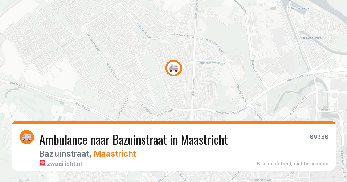 Ambulance naar Bazuinstraat in Maastricht — 1 aug 2026