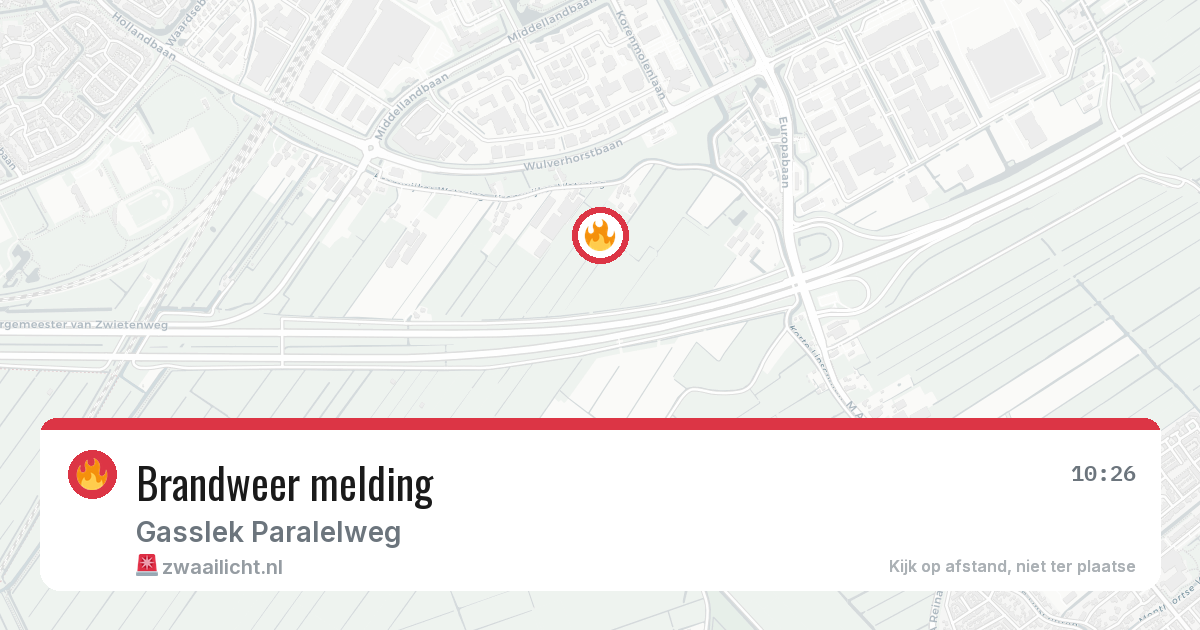 Brandweer melding — 29 jul 2026