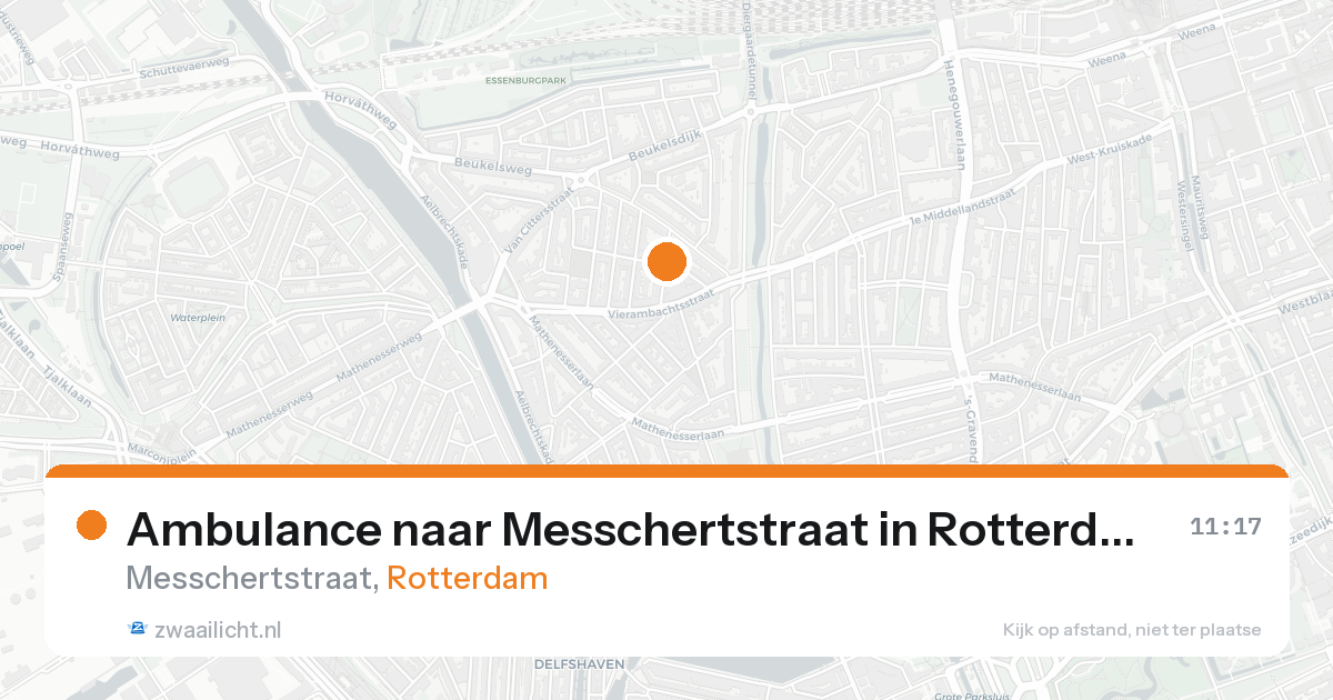 Ambulance naar Messchertstraat in Rotterdam — 21 aug 2026