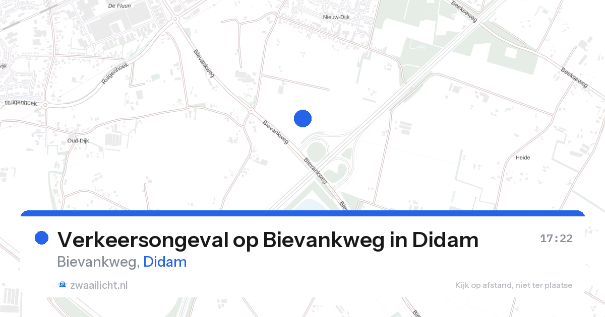 Verkeersongeval op Bievankweg in Didam — 26 aug 2026