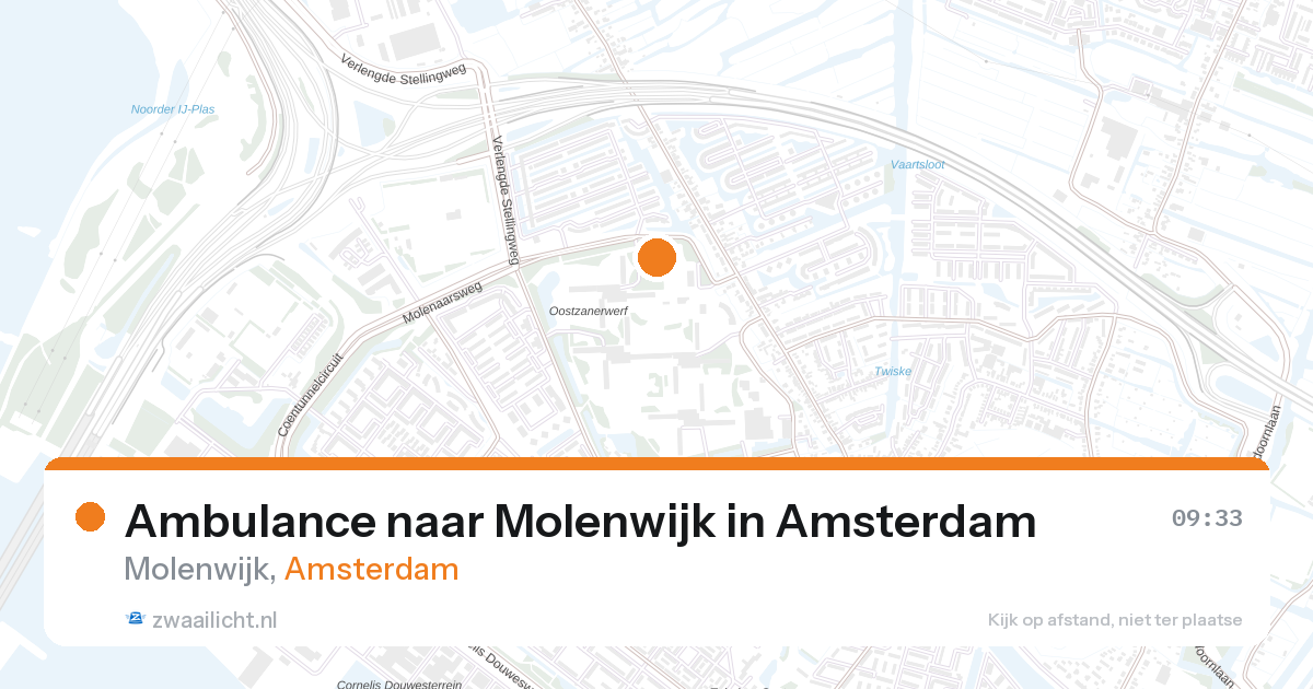 Ambulance naar Molenwijk in Amsterdam — 28 aug 2026