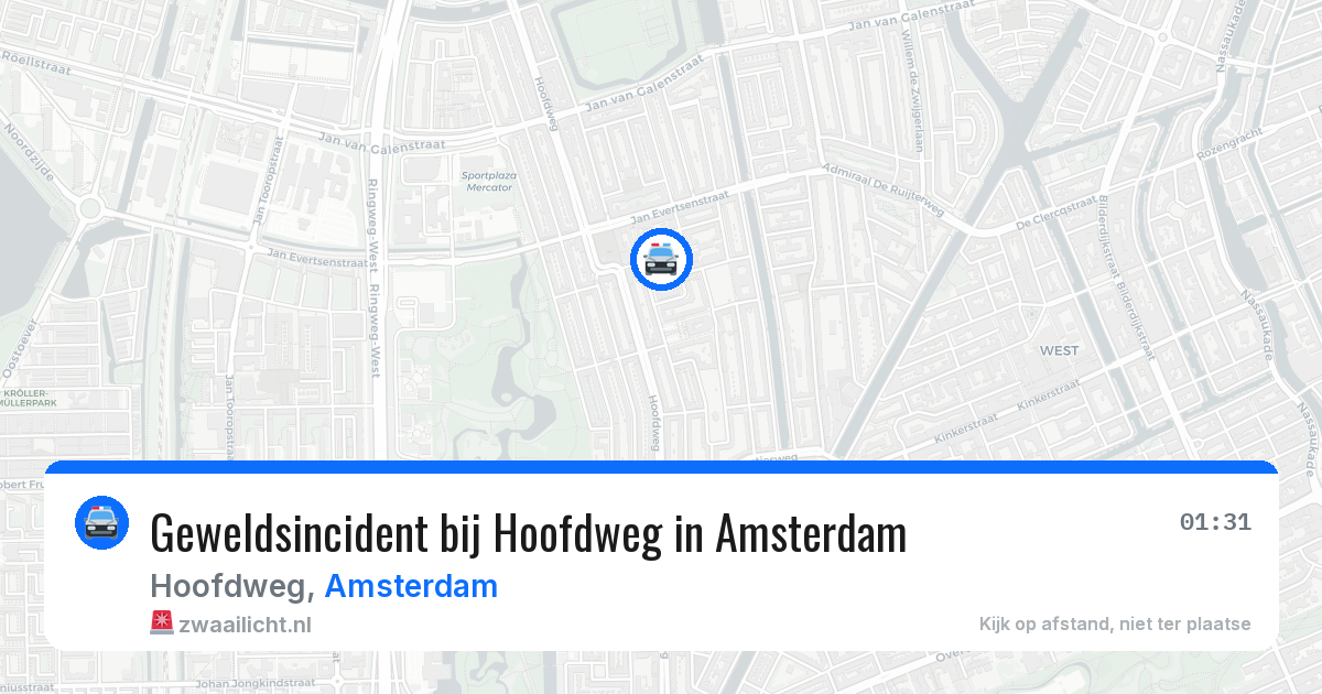 Geweldsincident bij Hoofdweg in Amsterdam — 12 jul 2026