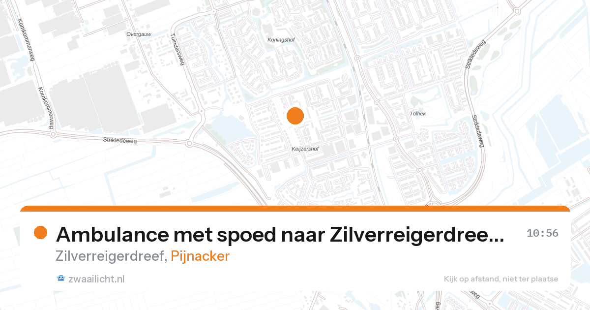 Ambulance met spoed naar Zilverreigerdreef in Pijnacker — 18 mei 2026