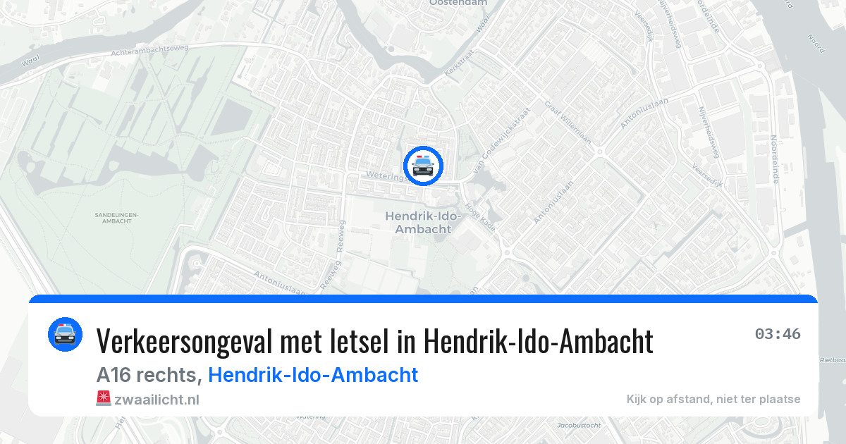 Verkeersongeval met letsel in Hendrik-Ido-Ambacht — 10 mei 2026