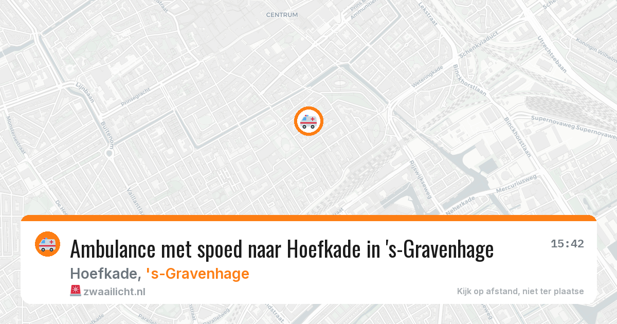 Ambulance met spoed naar Hoefkade in 's-Gravenhage — 27 mrt 2026