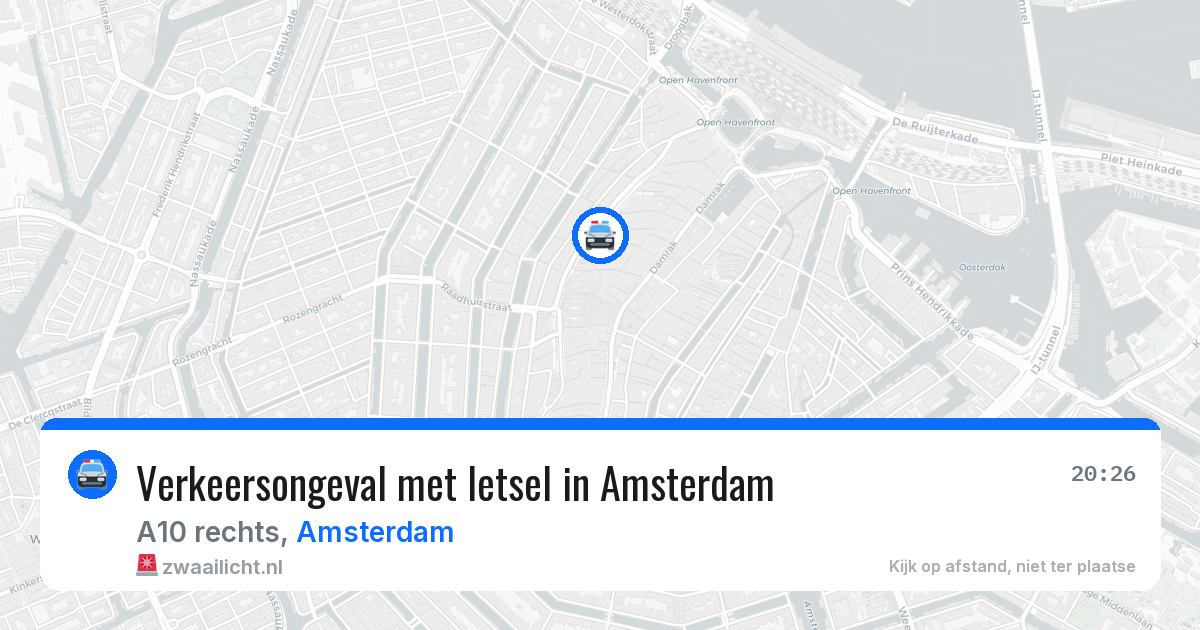 Verkeersongeval met letsel in Amsterdam — 28 mrt 2026