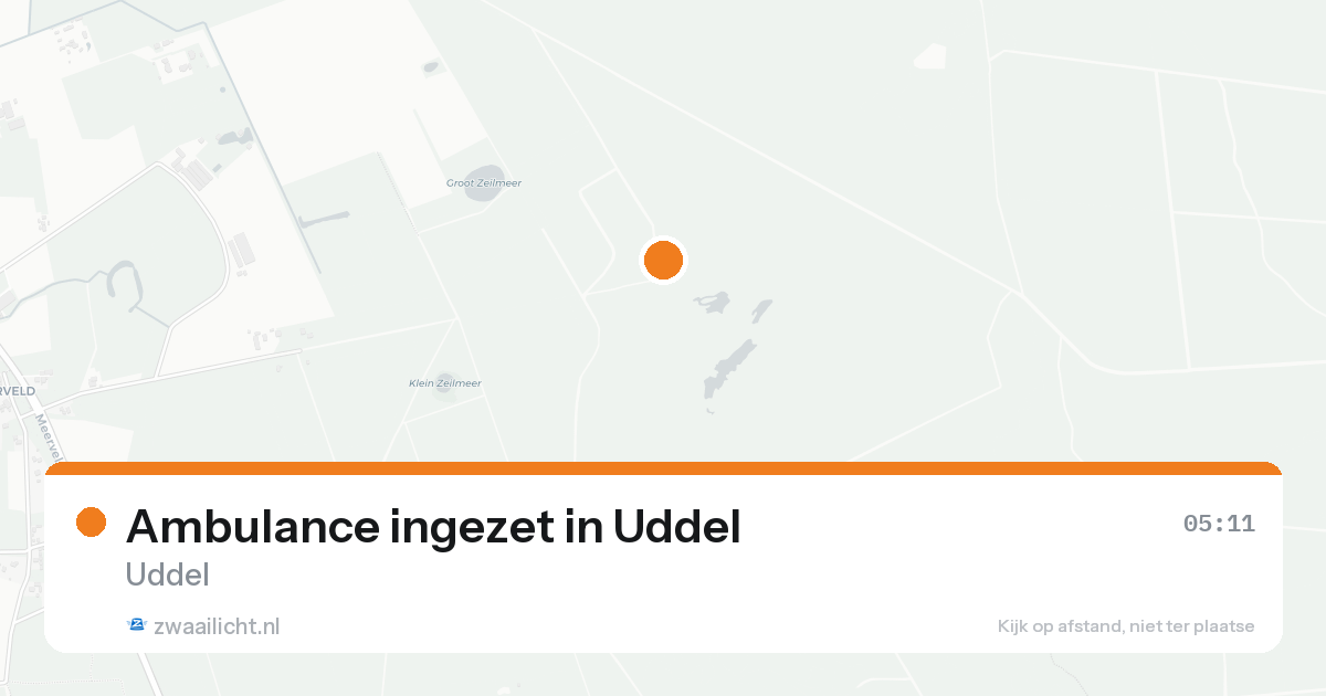 Ambulance ingezet in Uddel — 24 aug 2026
