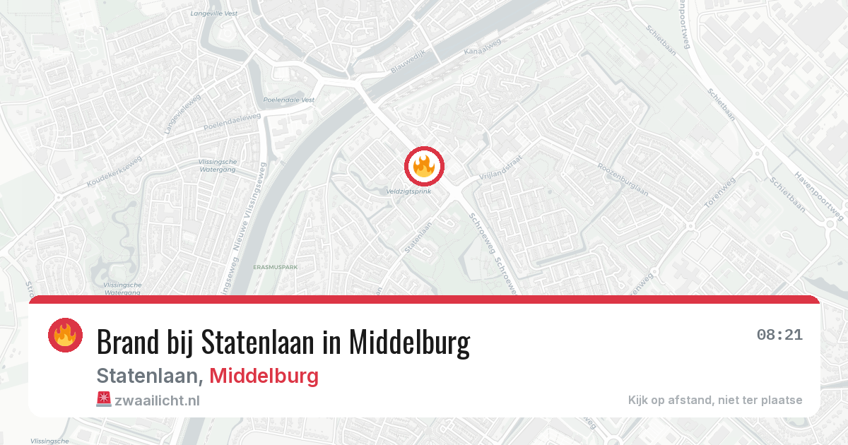 Brand bij Statenlaan in Middelburg — 20 jan 2026