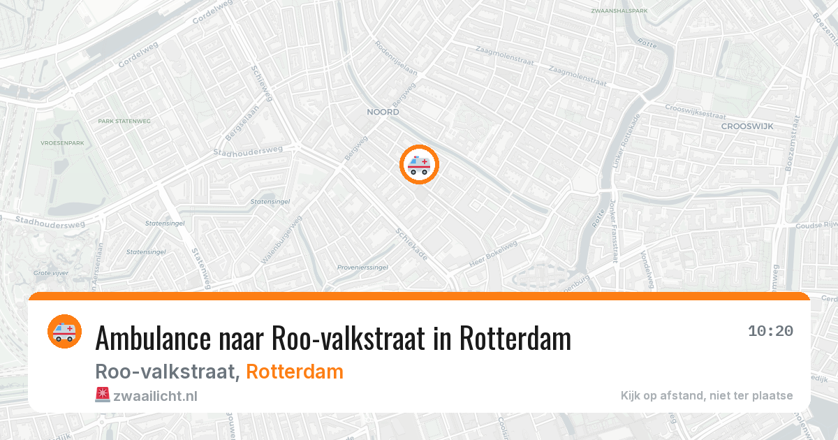 Ambulance naar Roo-valkstraat in Rotterdam — 13 jul 2026