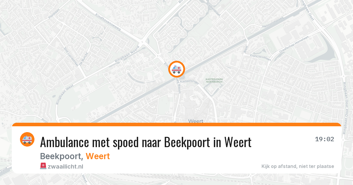 Ambulance met spoed naar Beekpoort in Weert — 10 feb 2026