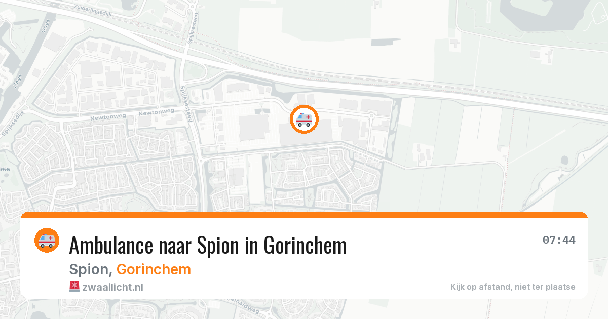 Ambulance naar Spion in Gorinchem — 9 jul 2026