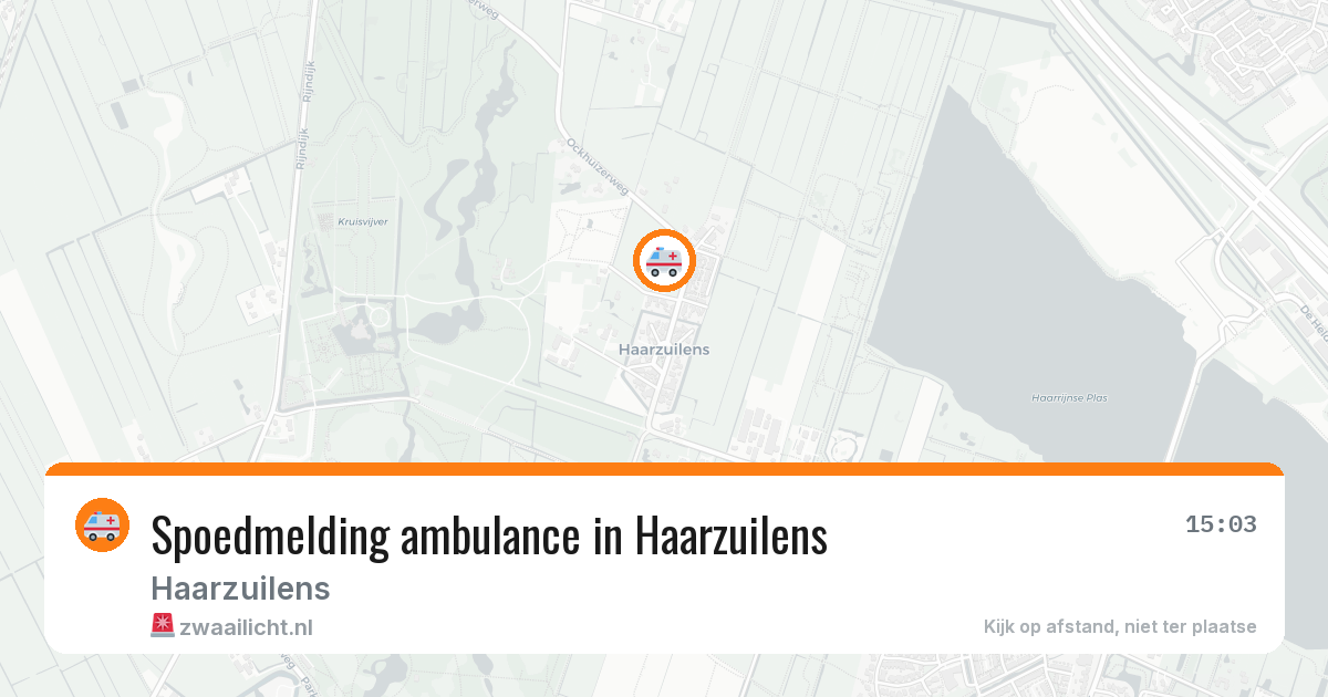Spoedmelding ambulance in Haarzuilens — 4 jul 2026