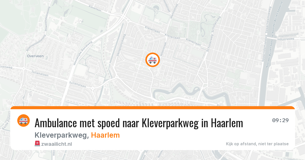 Ambulance met spoed naar Kleverparkweg in Haarlem — 22 jan 2026