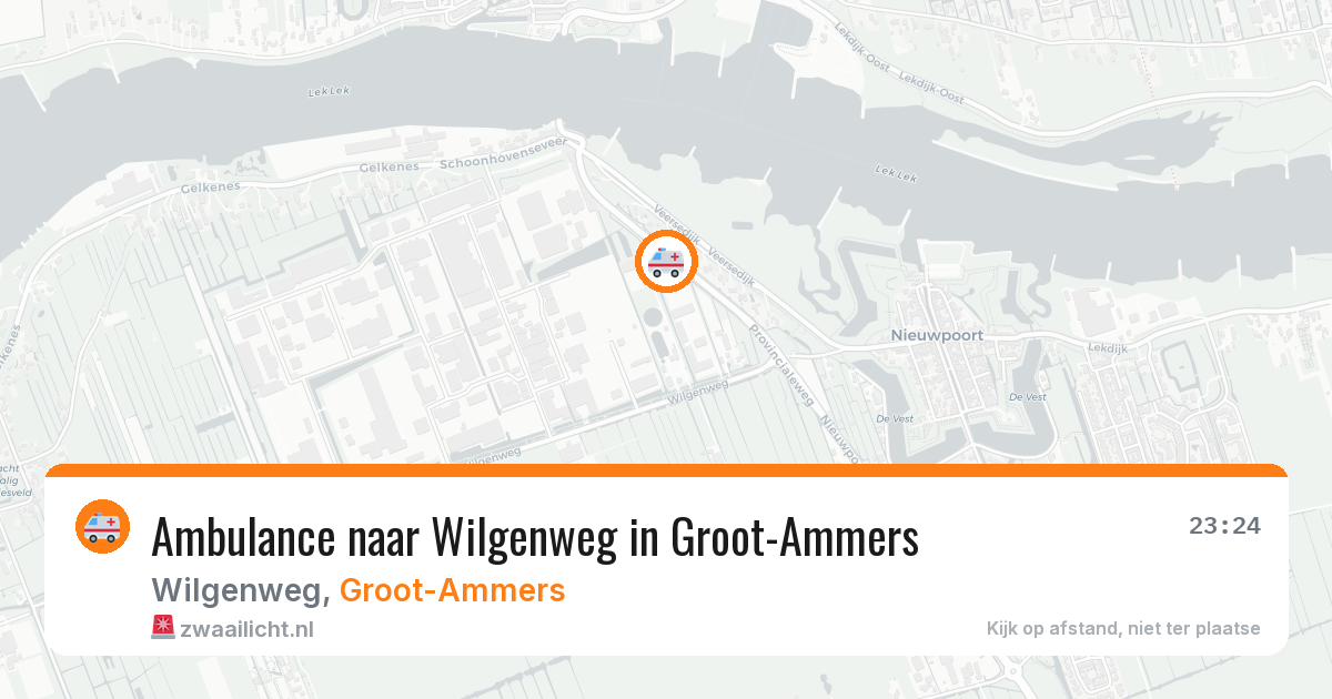 Ambulance naar Wilgenweg in Groot-Ammers — 11 apr 2026