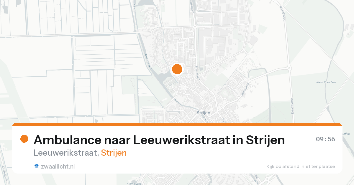 Ambulance naar Leeuwerikstraat in Strijen — 7 feb 2026