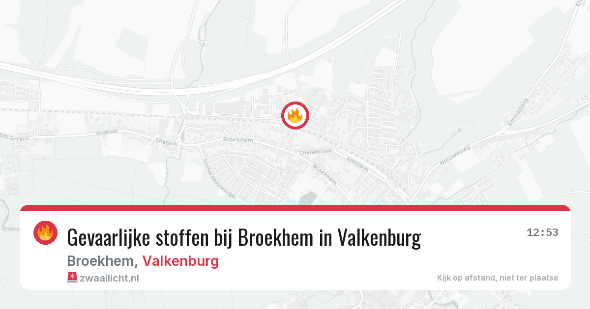 Gevaarlijke stoffen bij Broekhem in Valkenburg — 28 mei 2026